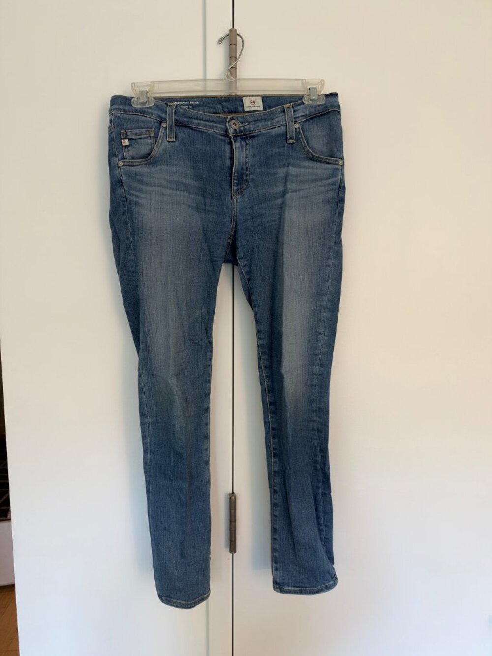 AG Maternity Prima Cigarette Jeans, Light Wash, 27